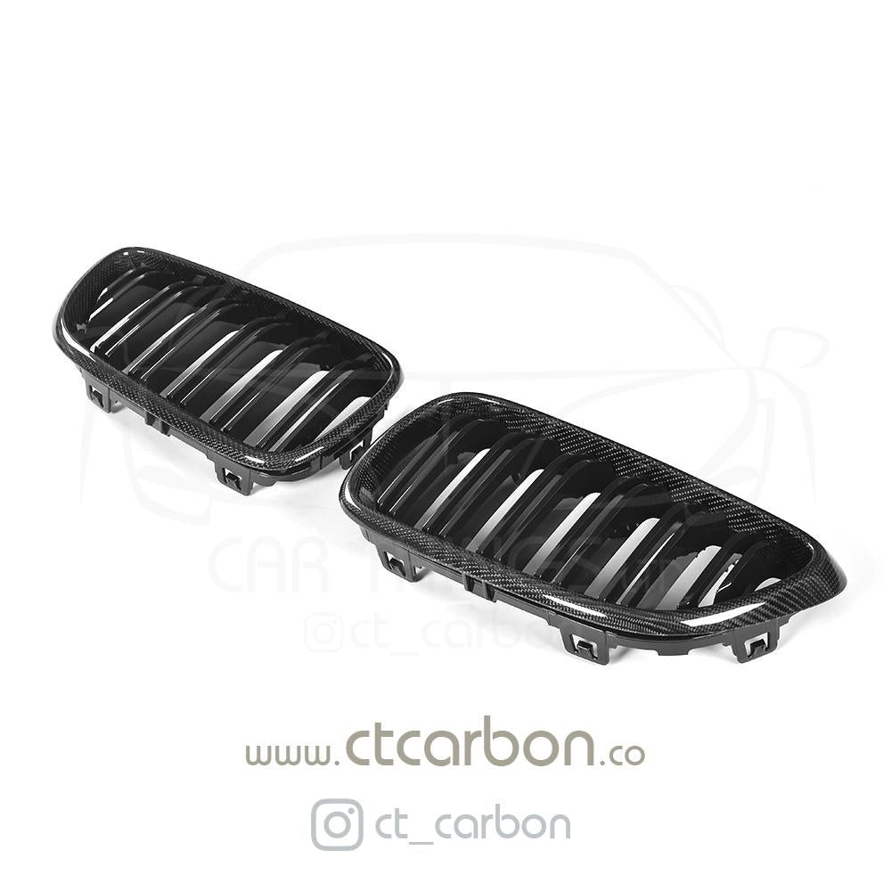 AutoTecknic Dual Slats Carbon Fiber Front Grille F22 2-SERIES | F87 M2
