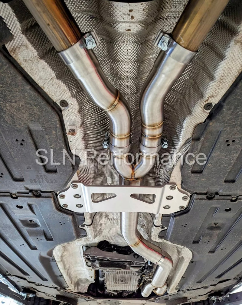 Load image into Gallery viewer, SLN Single Mid Pipe with Under-Brace - S58 M3 G80 M4 G82
