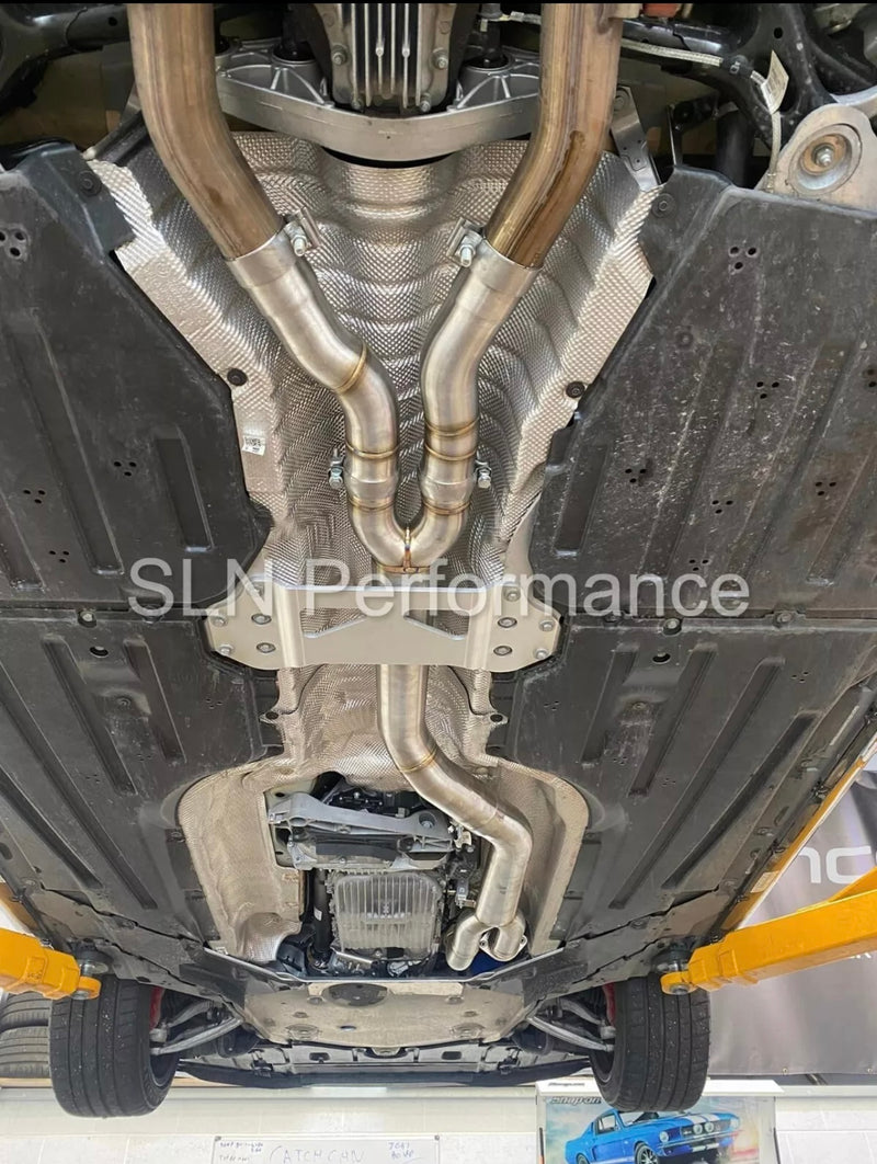 Load image into Gallery viewer, SLN Single Mid Pipe with Under-Brace - S58 M3 G80 M4 G82
