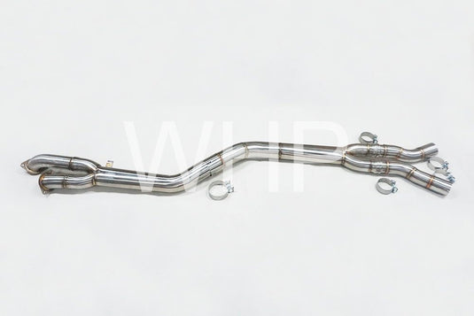 WHP BMW S58 M3 G80 M4 G82 Single Mid Pipe with Under-Brace