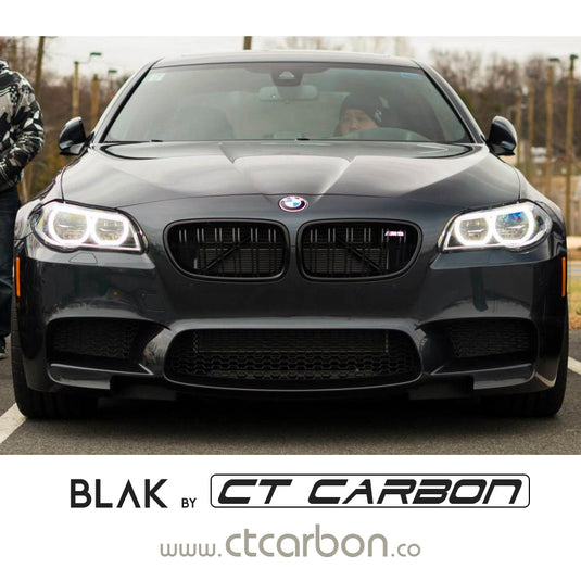 BMW F10 M5 & 5 SERIES BLACK DOUBLE SLAT GRILLS - BLAK BY CT CARBON - CT Carbon