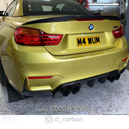 BMW M3/M4 (F80 F82 F83) CARBON FIBRE DIFFUSER - V-STYLE - CT Carbon