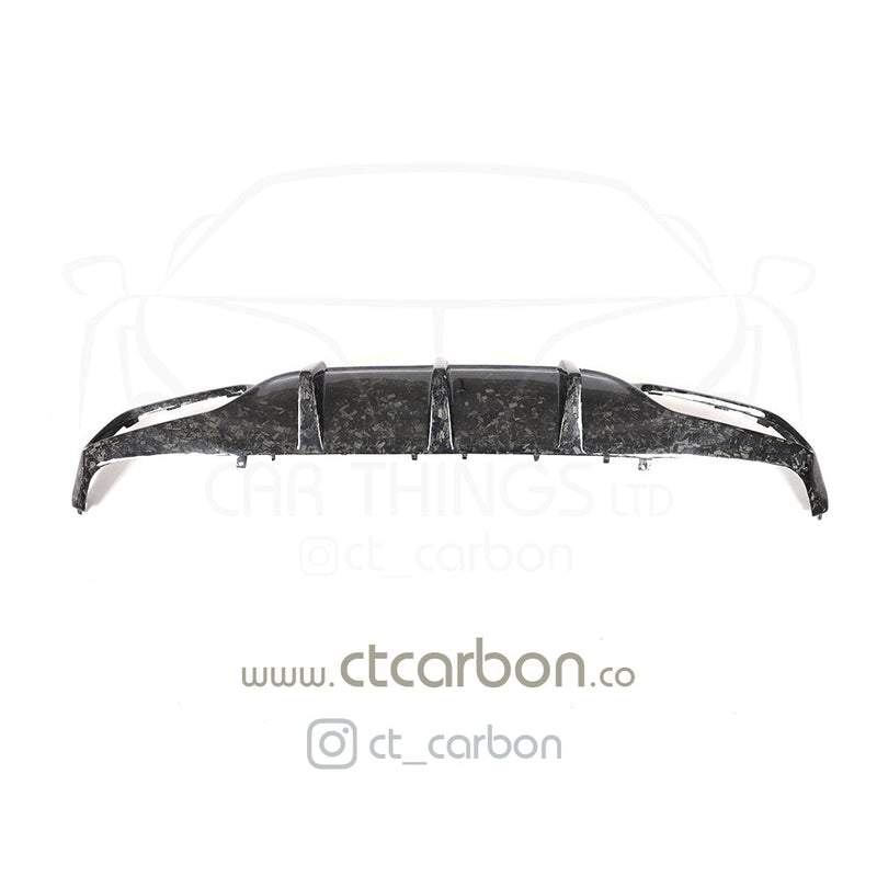 Load image into Gallery viewer, MERCEDES C63/C63S W205 COUPE FORGED CARBON FIBRE DIFFUSER - BIG FIN - CT Carbon
