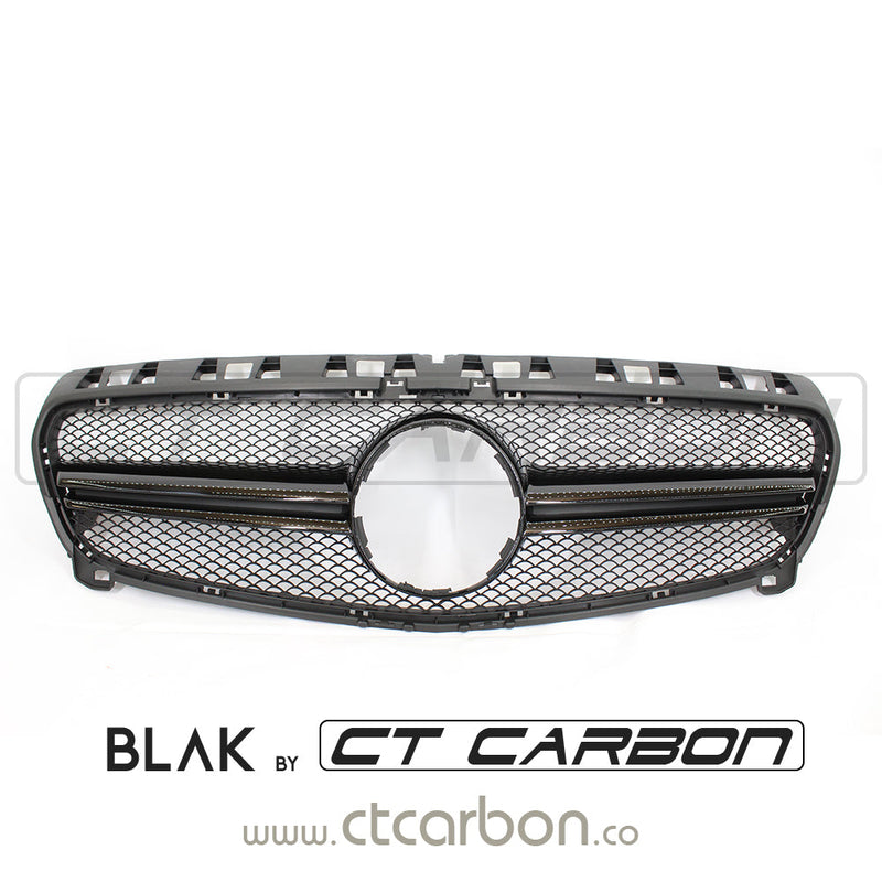 Load image into Gallery viewer, MERCEDES W176 A-CLASS &amp; CLA-CLASS 2010-2016 BLACK GRILL - BLAK BY CT CARBON - CT Carbon
