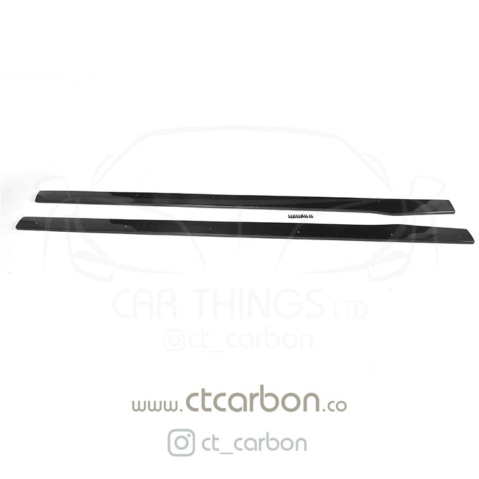 MERCEDES W205 C63 & C63S COUPE 2DR & SALOON 4DR CARBON SIDE SKIRTS - D STYLE - CT Carbon