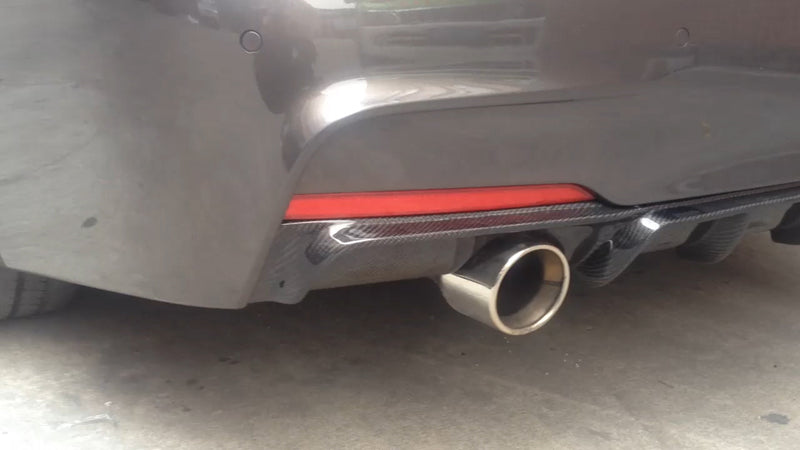 Load image into Gallery viewer, BMW F30 3 SERIES CARBON FIBRE DIFFUSER - MP STYLE - DUAL EXHAUST
