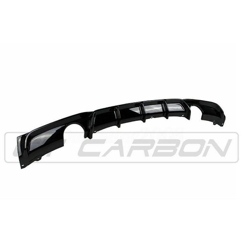 Load image into Gallery viewer, BMW 3 SERIES F30 GLOSS BLACK DUAL EXHAUST DIFFUSER - MP STYLE - BLAK BY CT CARBON
