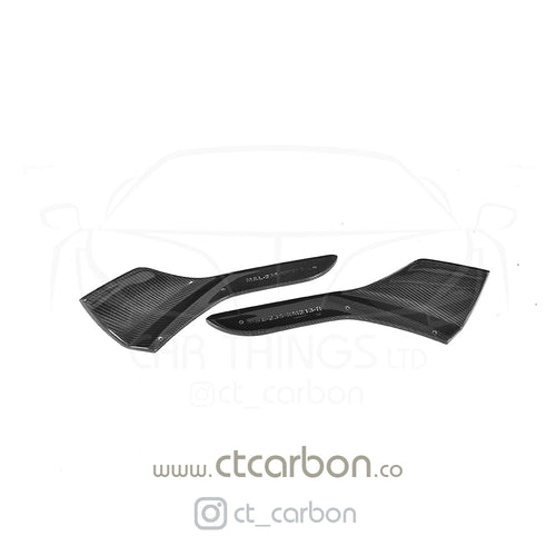 BMW M2 / M2C F87 CARBON FIBRE SPLITTERS - MP STYLE - CT Carbon