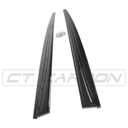 BMW 4 SERIES F32/F33/F36 GLOSS BLACK SIDE SKIRTS - MP STYLE - BLAK BY CT CARBON