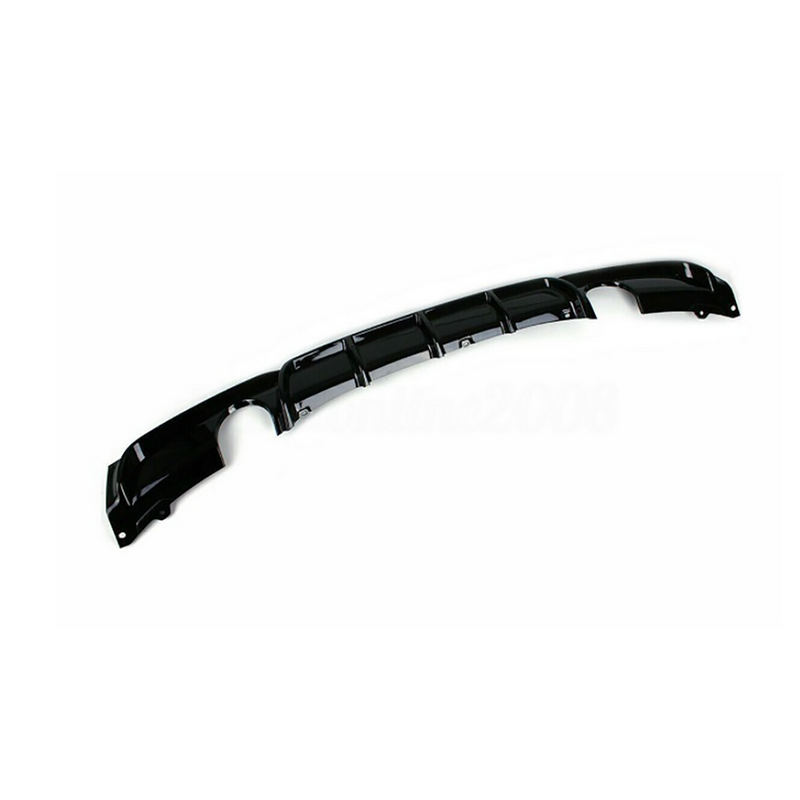 Load image into Gallery viewer, BMW 3 SERIES F30 GLOSS BLACK DUAL EXHAUST DIFFUSER - MP STYLE - BLAK BY CT CARBON
