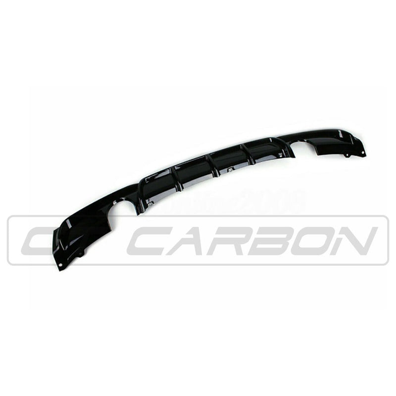Load image into Gallery viewer, BMW 3 SERIES F30 GLOSS BLACK DUAL EXHAUST DIFFUSER - MP STYLE - BLAK BY CT CARBON
