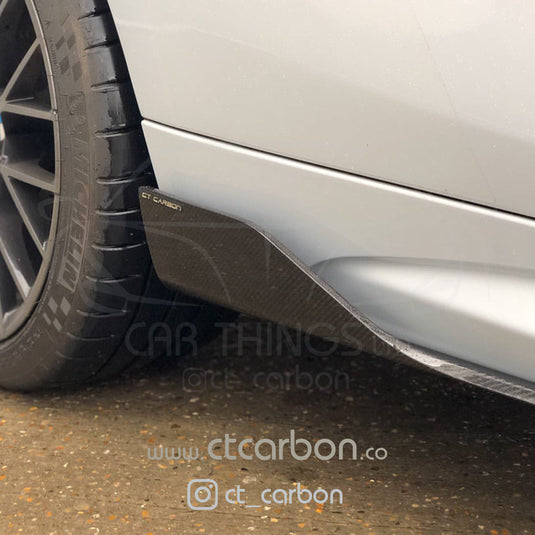 BMW M2 / M2C F87 CARBON FIBRE SIDE SKIRTS - MP STYLE - CT Carbon