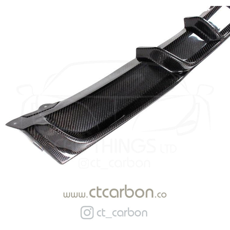 Load image into Gallery viewer, BMW F30 3 SERIES CARBON FIBRE DIFFUSER - MP STYLE - SINGLE EXHAUST - CT Carbon
