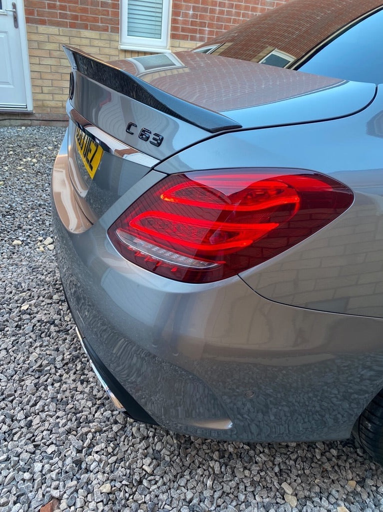 Load image into Gallery viewer, MERCEDES C63/C CLASS W205 SALOON CARBON SPOILER - CT DESIGN
