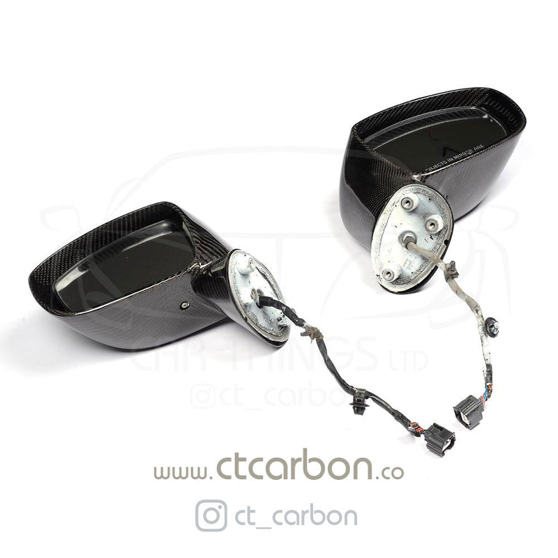 Load image into Gallery viewer, NISSAN GTR R35 CARBON FIBRE MIRRORS - CT Carbon
