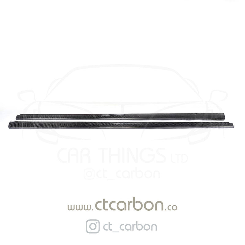 Load image into Gallery viewer, MERCEDES W204 C63 CARBON FIBRE SIDE SKIRTS - CT Carbon
