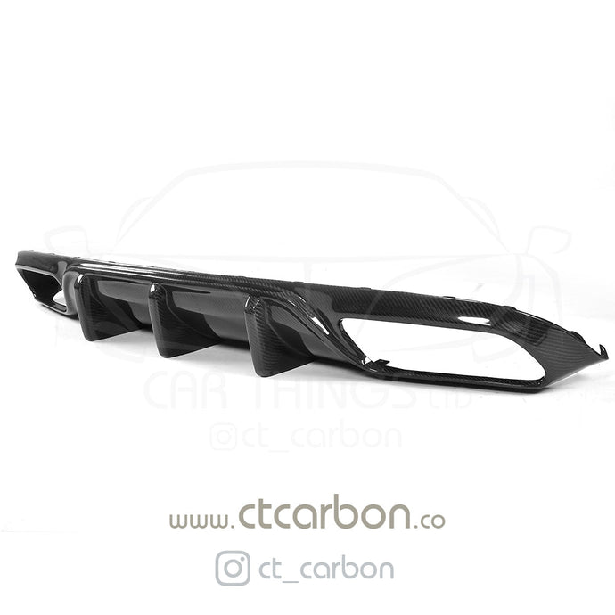 MERCEDES W205 C63 & C63 COUPE 2DR CARBION DIFFUSER - OEM+ CT STYLE - CT Carbon