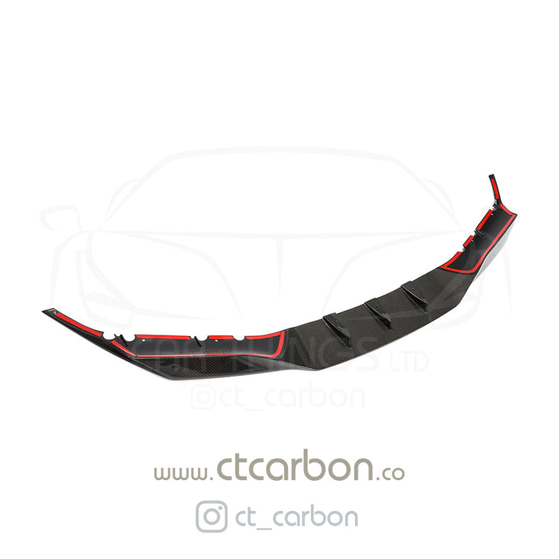 Load image into Gallery viewer, BMW F90 M5 &amp; M5C COMPETITION CARBON FIBRE SPLITTER - R STYLE - CT Carbon
