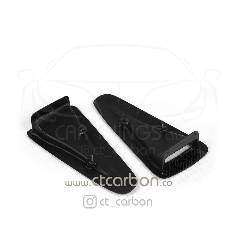 Load image into Gallery viewer, NISSAN GTR R35 CARBON FIBRE BONNET HOOD SCOOPS - CT Carbon
