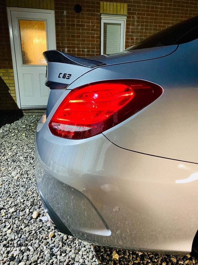 Load image into Gallery viewer, MERCEDES C63/C CLASS W205 SALOON CARBON SPOILER - CT DESIGN
