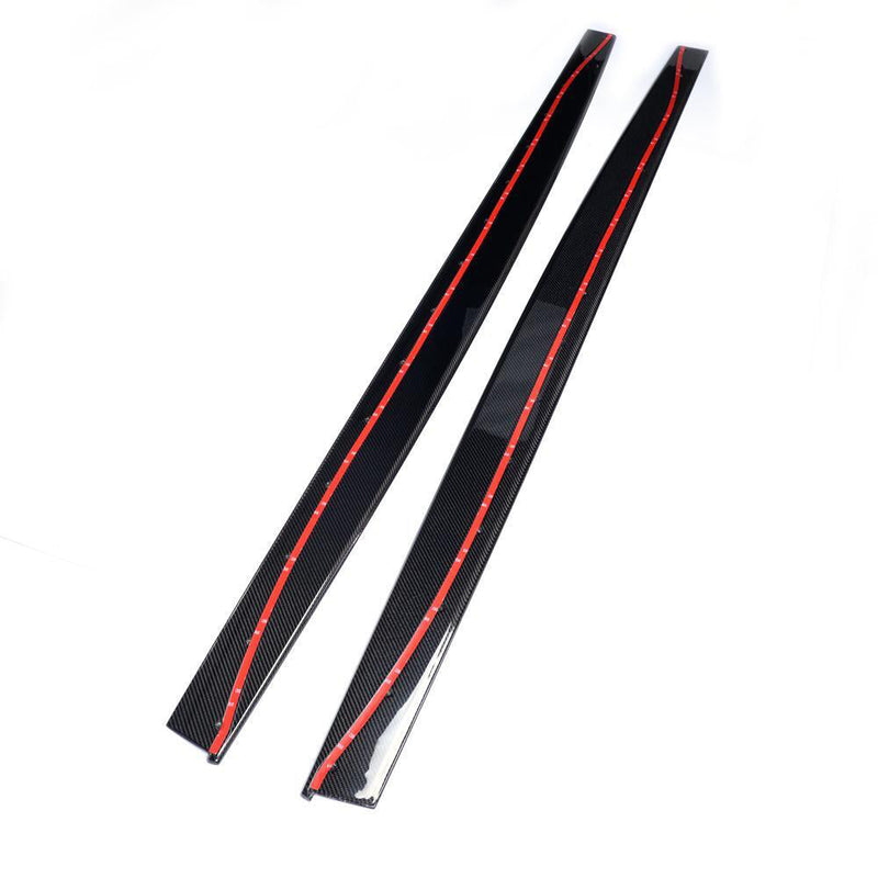 Load image into Gallery viewer, BMW M3/M4 (F80 F82 F83) CARBON FIBRE SIDE SKIRTS - MP STYLE
