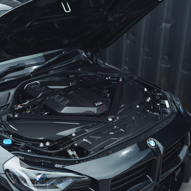 Load image into Gallery viewer, BMW M2 M3 &amp; M4 G87/G80/G81/G82/G83 CARBON FIBRE ENGINE COVER
