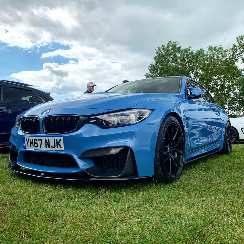 Load image into Gallery viewer, BMW M3/M4 (F80 F82 F83) UPPER FRONT CARBON FIBRE CANARDS - CT Carbon
