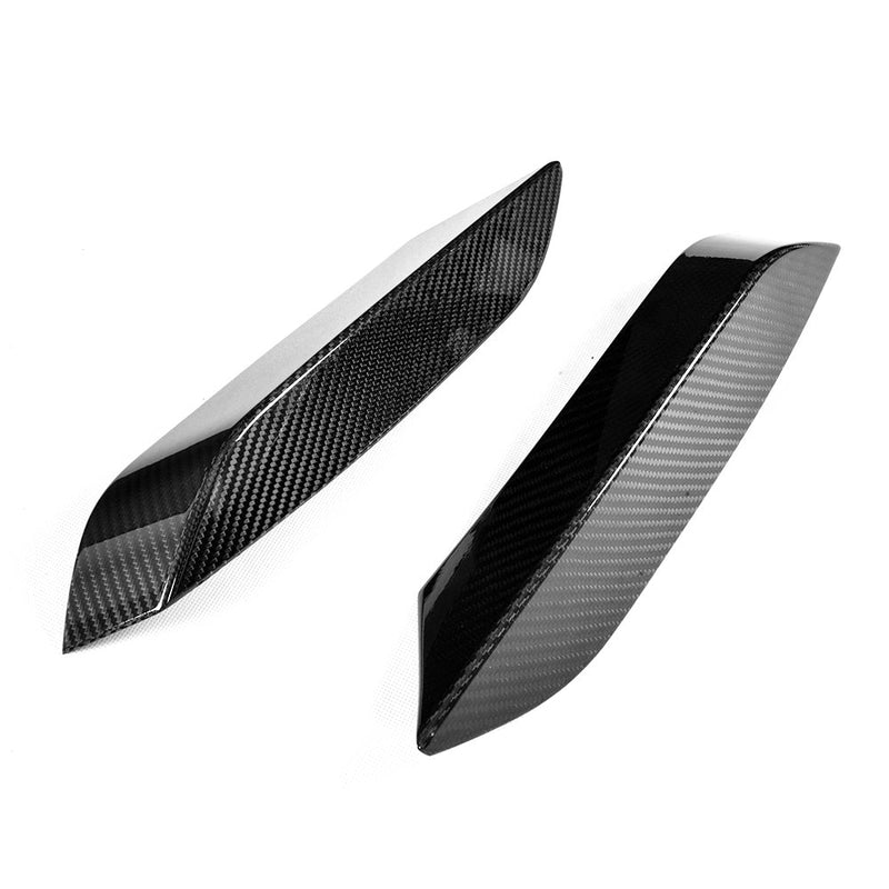 Load image into Gallery viewer, BMW M3/M4 (F80 F82 F83) UPPER FRONT CARBON FIBRE CANARDS - CT Carbon
