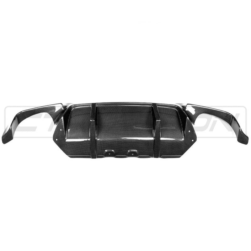 Load image into Gallery viewer, BMW F10 M5 CARBON FIBRE DIFFUSER - V STYLE
