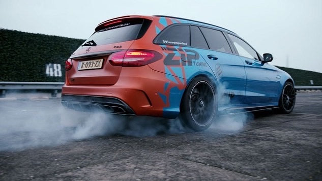 Load image into Gallery viewer, MERCEDES W205 C63 &amp; C63S SALOON CARBON DIFFUSER - PS STYLE - CT Carbon
