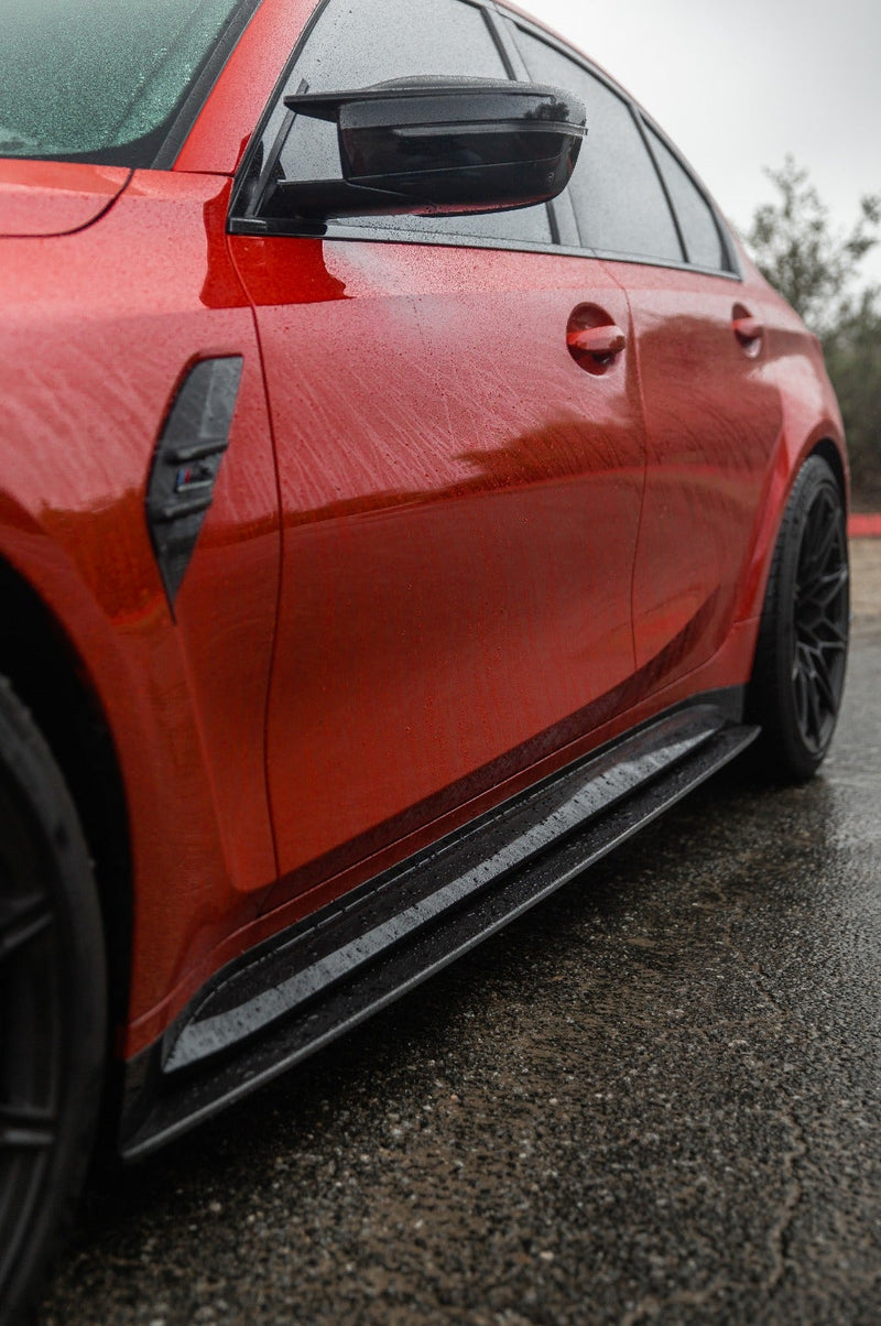 Load image into Gallery viewer, BMW M3 G80 CARBON FIBRE SIDE SKIRT REPLACEMENT - CT DESIGN
