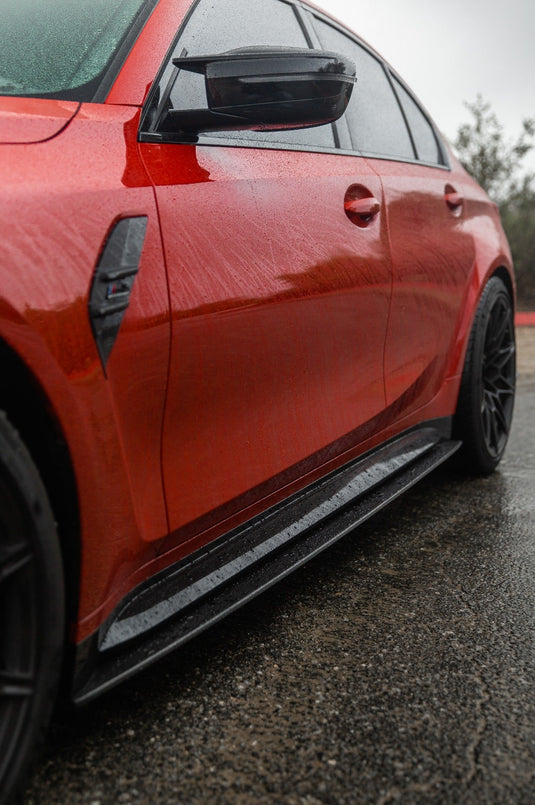 BMW M3 G80 CARBON FIBRE SIDE SKIRT REPLACEMENT - CT DESIGN