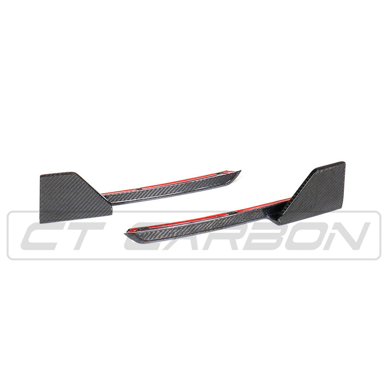 Load image into Gallery viewer, BMW X3 G01 CARBON FIBRE REAR BUMPER CORNERS
