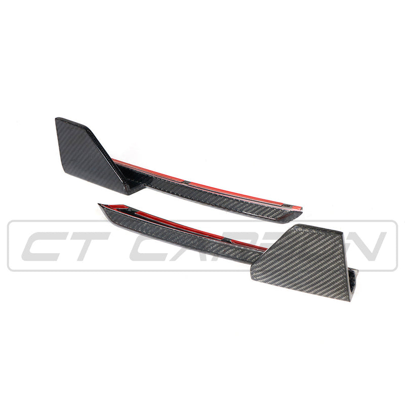 Load image into Gallery viewer, BMW X3 G01 CARBON FIBRE REAR BUMPER CORNERS
