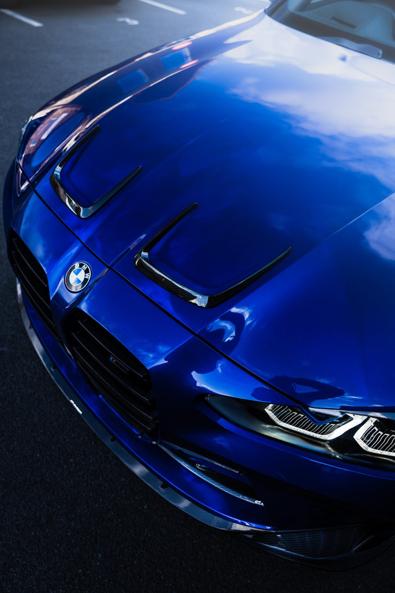 Load image into Gallery viewer, BMW M3/M4 (G80 G82 G83) CARBON FIBRE BONNET HOOD TRIMS
