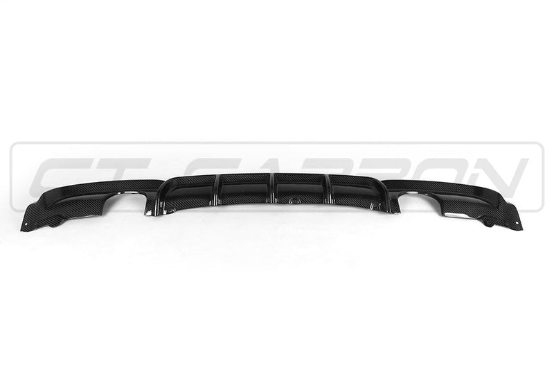 Load image into Gallery viewer, BMW F30 3 SERIES CARBON FIBRE DIFFUSER - MP STYLE - DUAL EXHAUST
