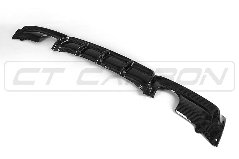 Load image into Gallery viewer, BMW F30 3 SERIES CARBON FIBRE DIFFUSER - MP STYLE - DUAL EXHAUST
