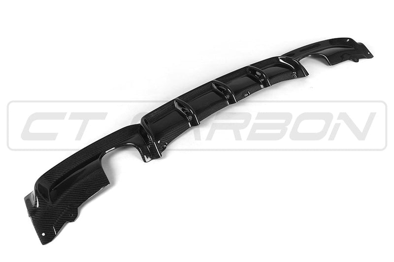 Load image into Gallery viewer, BMW F30 3 SERIES CARBON FIBRE DIFFUSER - MP STYLE - DUAL EXHAUST
