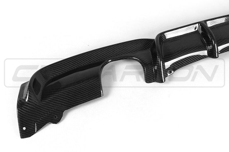 Load image into Gallery viewer, BMW F30 3 SERIES CARBON FIBRE DIFFUSER - MP STYLE - DUAL EXHAUST
