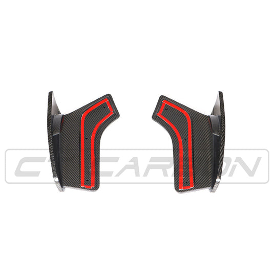 BMW F15 X5 CARBON FIBRE REAR CANARDS - MP STYLE