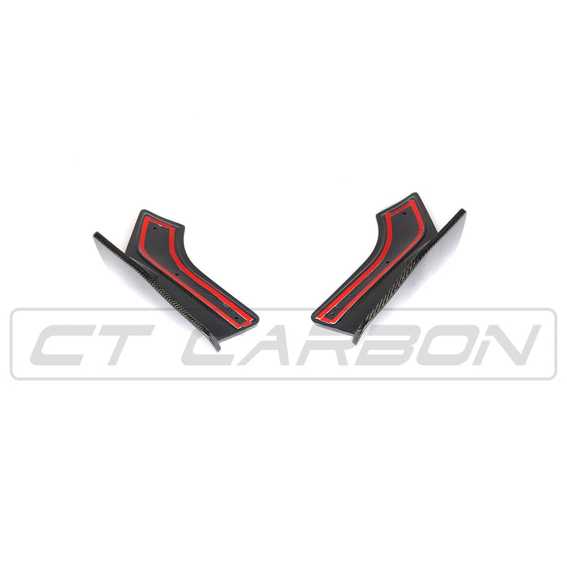 Load image into Gallery viewer, BMW F15 X5 CARBON FIBRE REAR CANARDS - MP STYLE

