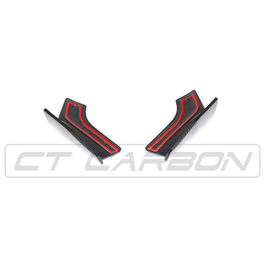 BMW F15 X5 CARBON FIBRE REAR CANARDS - MP STYLE