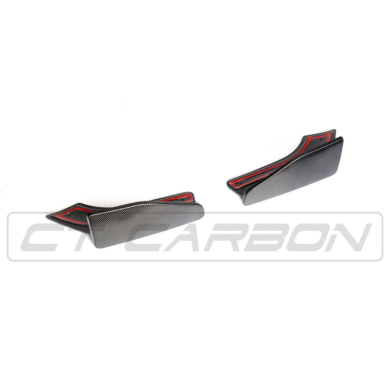 Load image into Gallery viewer, BMW F15 X5 CARBON FIBRE REAR CANARDS - MP STYLE

