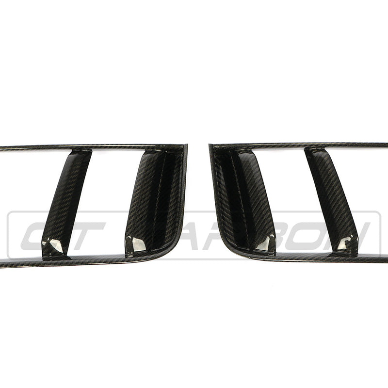 Load image into Gallery viewer, AUDI R8 V10 GEN 2 CARBON FIBRE REAR SIDE GRILLES
