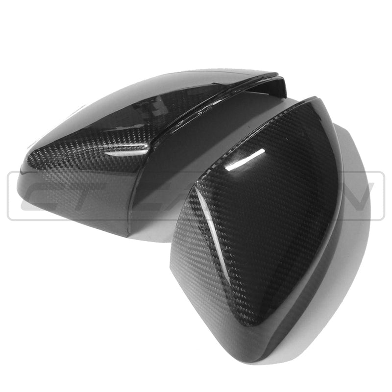 Load image into Gallery viewer, AUDI A3/S3/RS3 8V PRE-PREG CARBON FIBRE MIRRORS - WITHOUT LANE ASSIST
