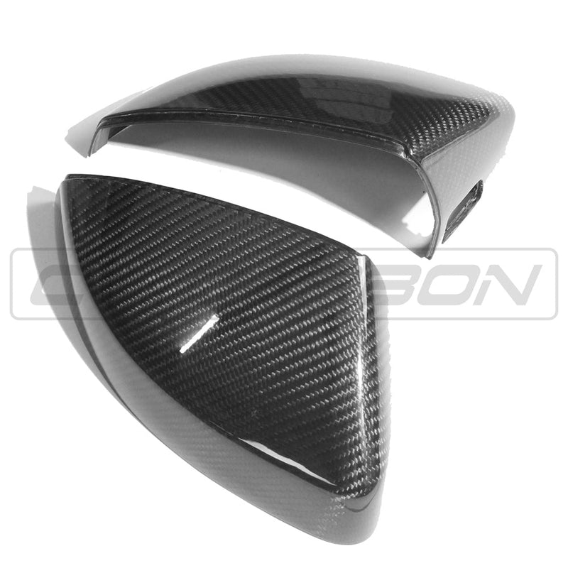 Load image into Gallery viewer, AUDI A3 S3 RS3 8V PRE-PREG CARBON FIBRE MIRRORS - WITH LANE ASSIST
