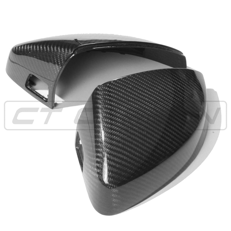 Load image into Gallery viewer, AUDI A3 S3 RS3 8V PRE-PREG CARBON FIBRE MIRRORS - WITH LANE ASSIST
