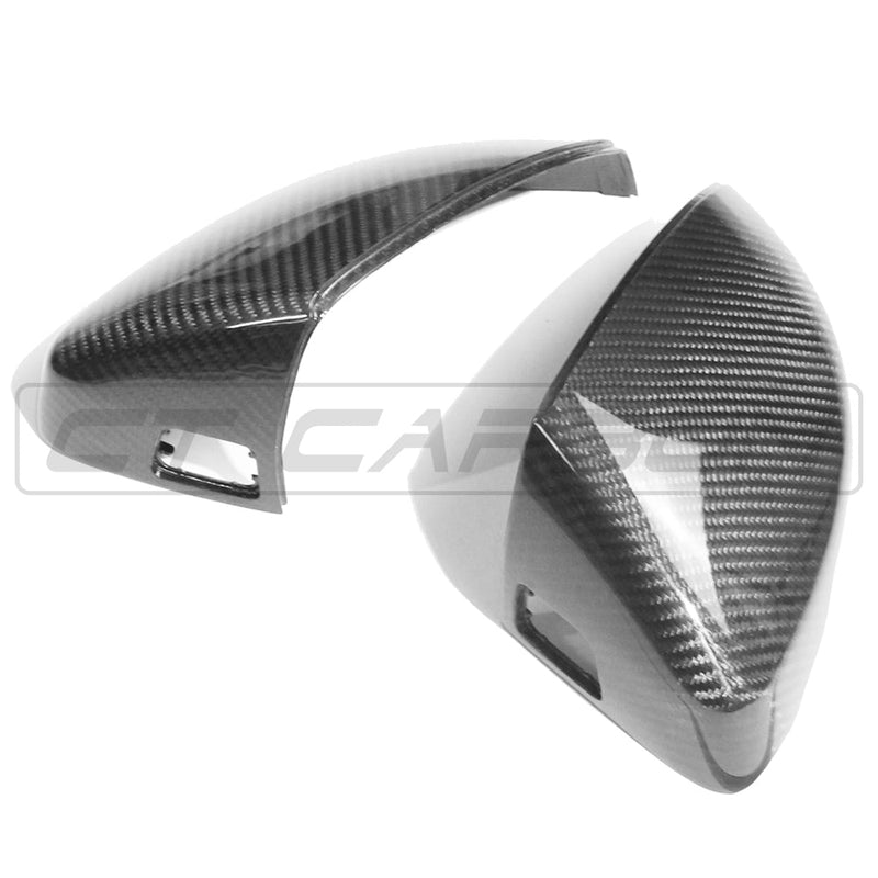 Load image into Gallery viewer, AUDI A3 S3 RS3 8V PRE-PREG CARBON FIBRE MIRRORS - WITH LANE ASSIST
