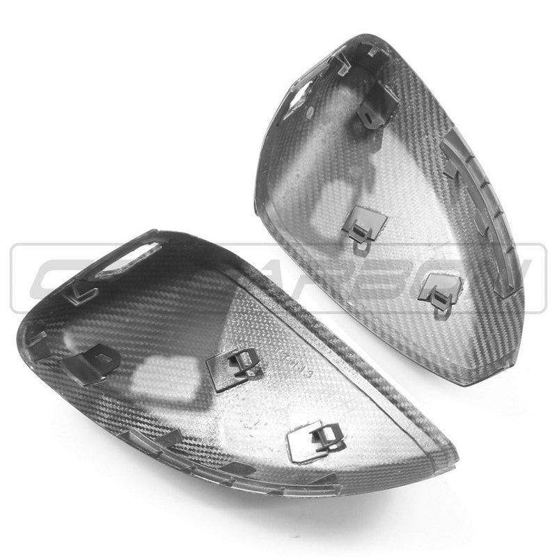 Load image into Gallery viewer, AUDI A3 S3 RS3 8V PRE-PREG CARBON FIBRE MIRRORS - WITH LANE ASSIST
