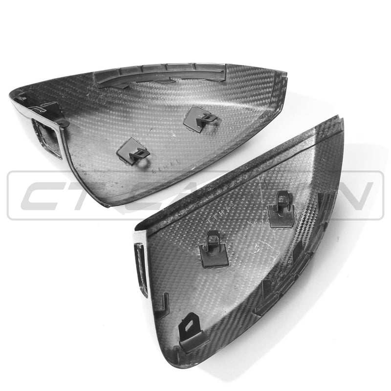 Load image into Gallery viewer, AUDI A3 S3 RS3 8V PRE-PREG CARBON FIBRE MIRRORS - WITH LANE ASSIST
